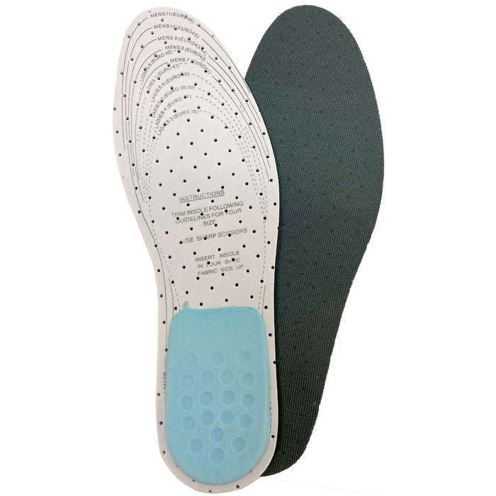 4 Pairs Shoe Insole With Heel Cushion Massage Orthotic Comfort Foot Support 8-11