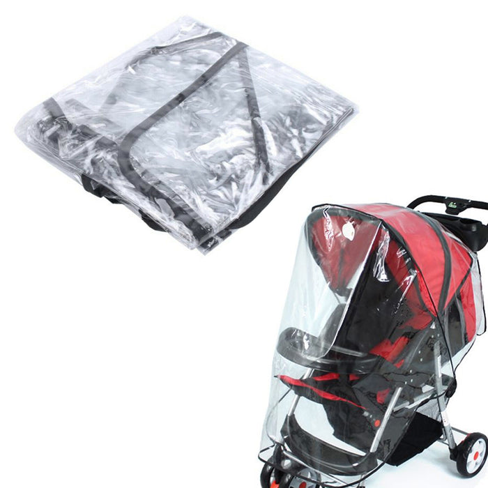 Rain Cover Raincover For Pushchair Stroller Baby Car Clear Fits Most Strollers