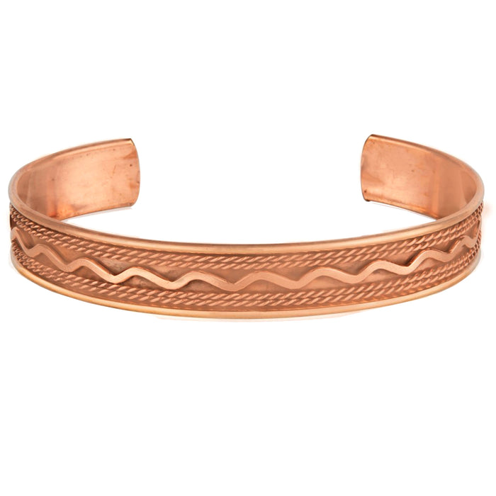 3 Healing Energy Pure Copper Jewelry Bracelets Cuff Bangle Arthritis Pain Relief