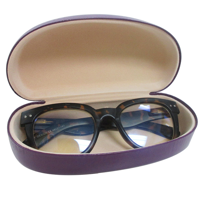 1 Large Hard Case Sunglasses Eye Glasses Case Box Portable Clam Shell Protector