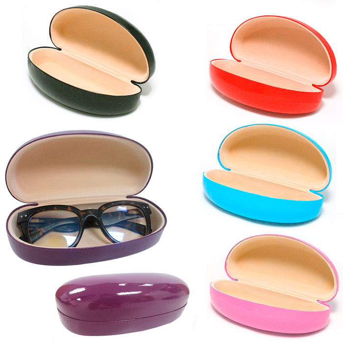 1 Large Protective Hard Clam Shell Glasses Case for Eyeglasses Sunglasses Box