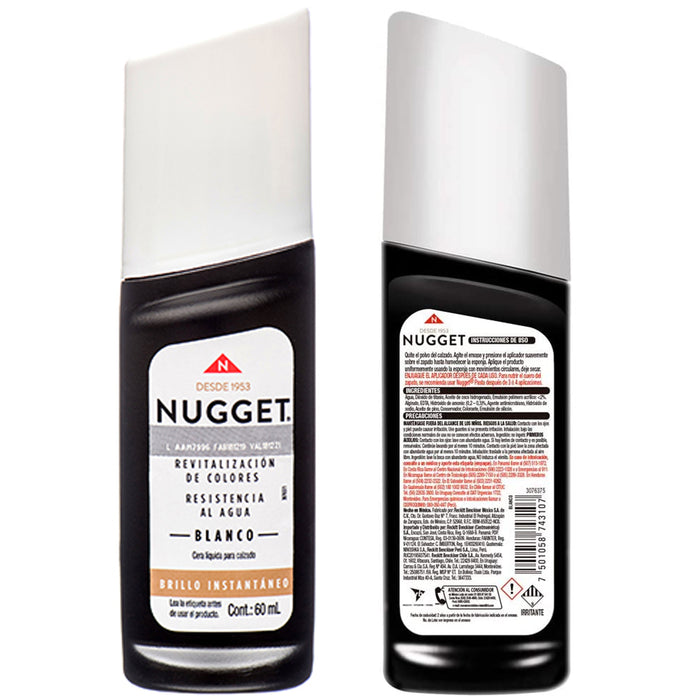 4 Pc White Liquid Shoe Polish Wax Leather Boot Clean High Gloss Shine 60ml 2oz