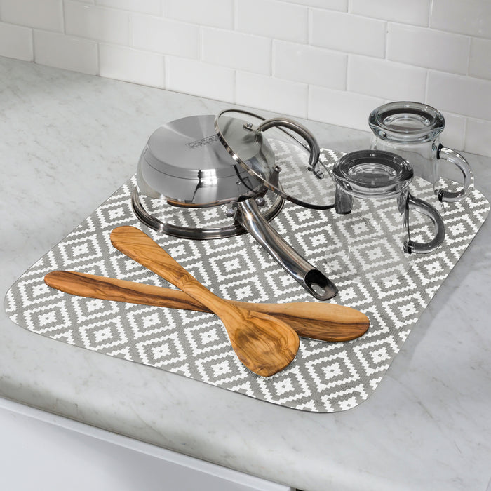 1 Pc Thick Super Absorbent Dish Drying Mat Pad Cushion Rack 16x18 Honey Can Do