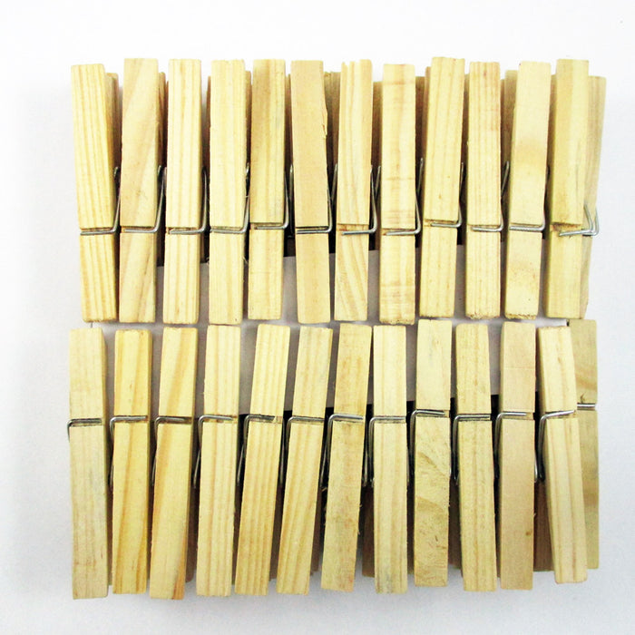 160 Wood Wooden 2 3/4" Inch Large Spring Clothespins Laundry Clothes Pins Crafts