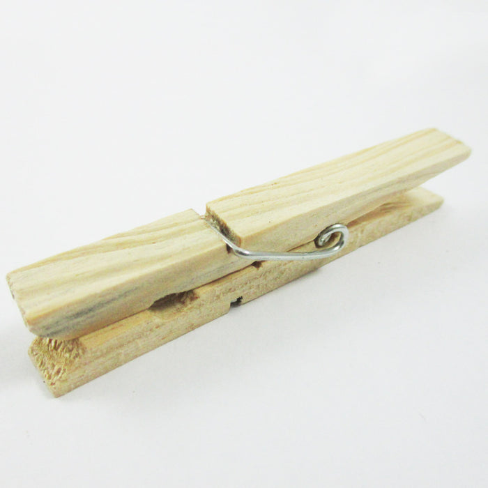 50 Wood Wooden 2 3/4" Inch Large Spring Clothespins Laundry Clothes Pins Crafts