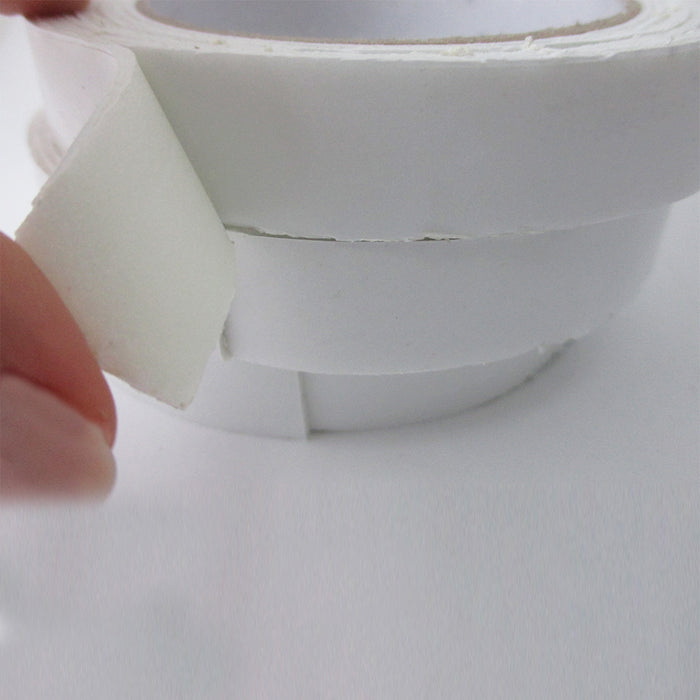 6 Pack White Double Sided Foam Mounting Tape Rolls 204" x .7" Total Office Craft