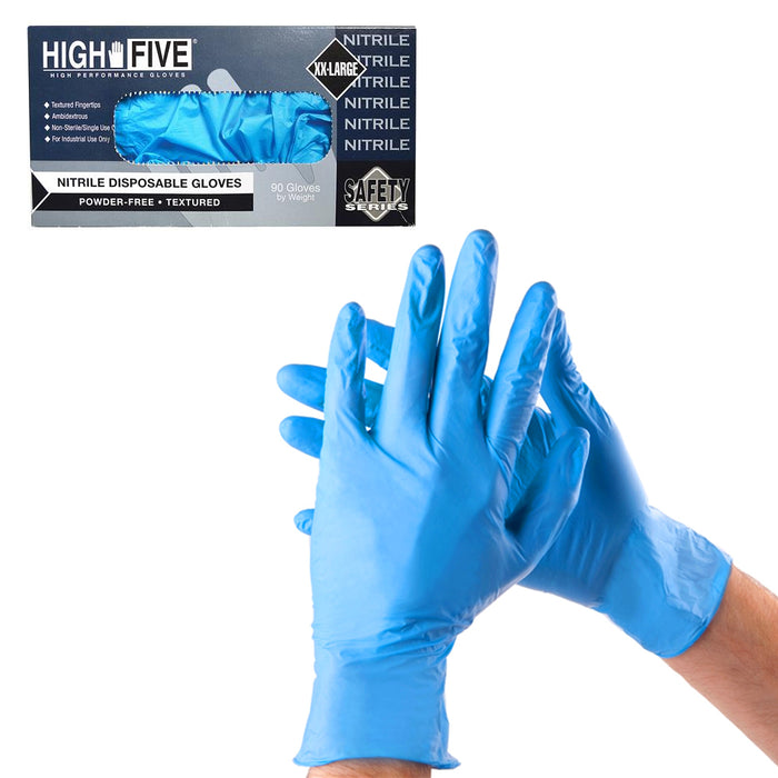 200 Nitrile Disposable Gloves Powder Free Non Latex Food Grade Cleaning XLarge