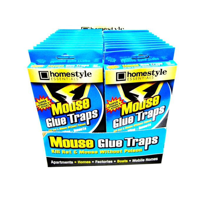 2 Glue Sticky Traps Rat Mice Snake Rodent Peanut Scent Disposable Tray 8" x 4.5"