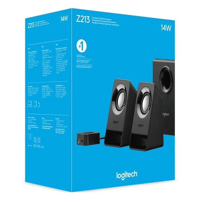 3 PC Logitech Multimedia Speaker System Desktop Portable Home Speakers Z213 2.1