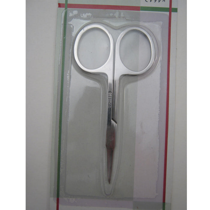 Cuticle Nail Scissors Stainless Steel 3.5" Manicure Pedicure Nose Facial Hair !!