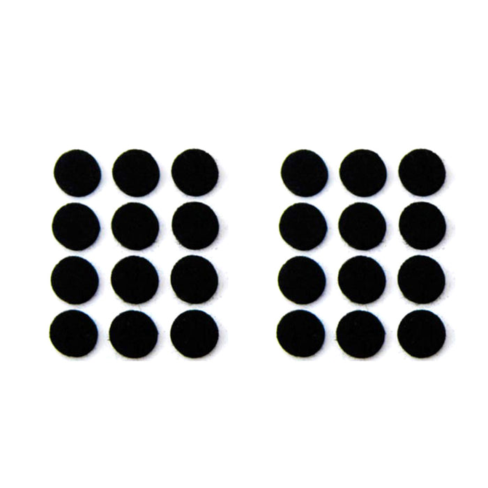 24PC Self Adhesive Shape Felt Pads Furniture Floor Scratch Protector Black 0.87"