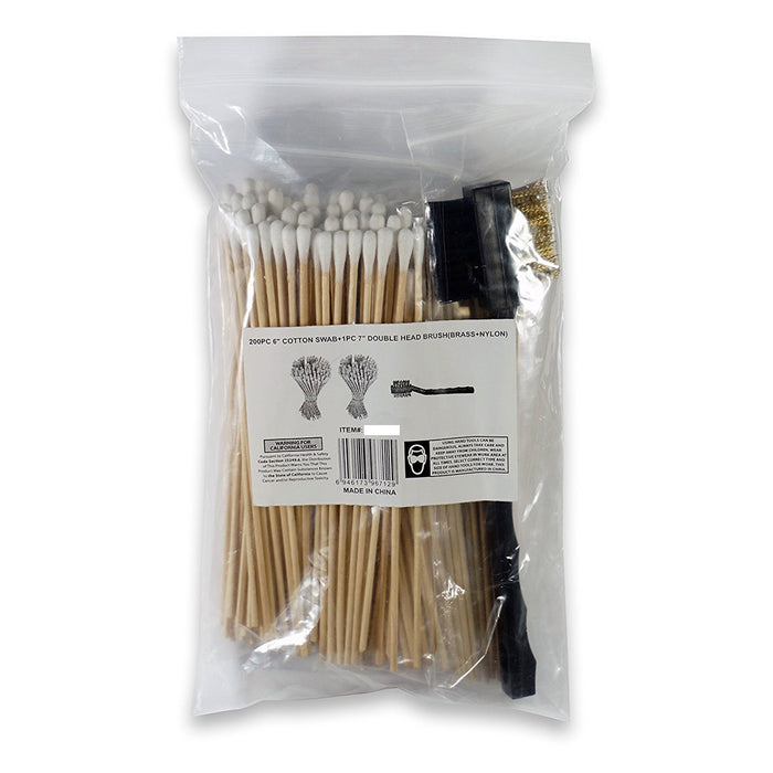 200PC Cotton Swabs 6" Extra Long Wooden Handle Q-tips Cleaning Applicator Sturdy