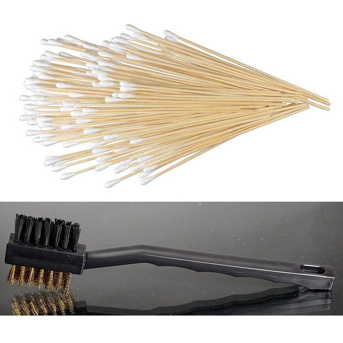 400Pc Cotton Swab Applicator Q-tip Swabs 6in Extra Long Wood Handle Sturdy Brush