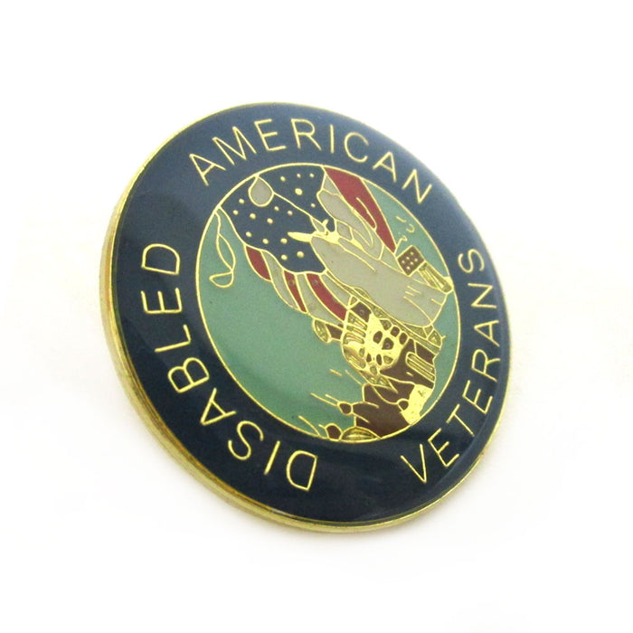 3Pc US Disabled American Veteran Lapel Pin Military Hero Veterans Hat Pin Forces