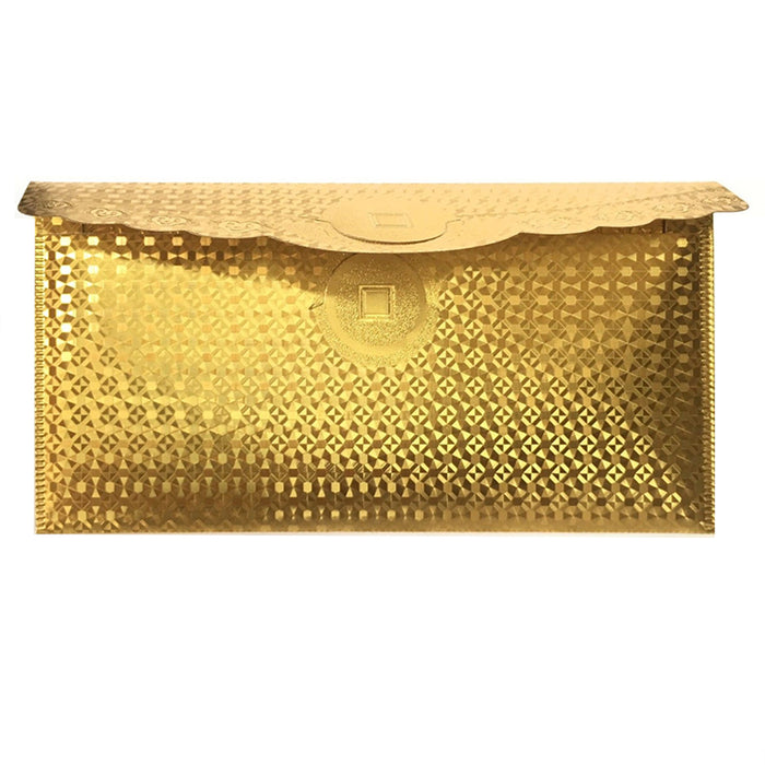 6x $100 Dollar Bill Envelope Gift Money Card Gold Foil Banknote Party Invitation