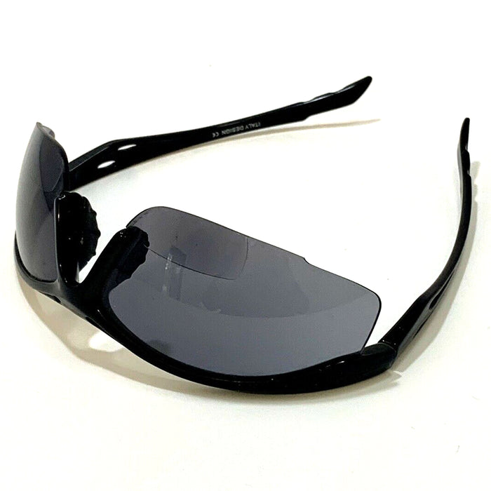 Sport Sunglasses Wrap Around Eyewear Inner Bifocal Smoke Lens +1.50 Reader Black