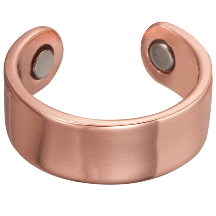 2 X Healing Energy Solid Pure Copper Ring Magnetic Jewelry Arthritis Pain Relief