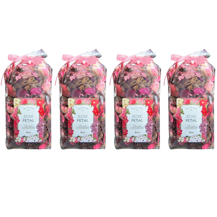4 Pack Rose Potpourri Aroma Scented Decoration Bathroom Kitchen Living Room 8 oz