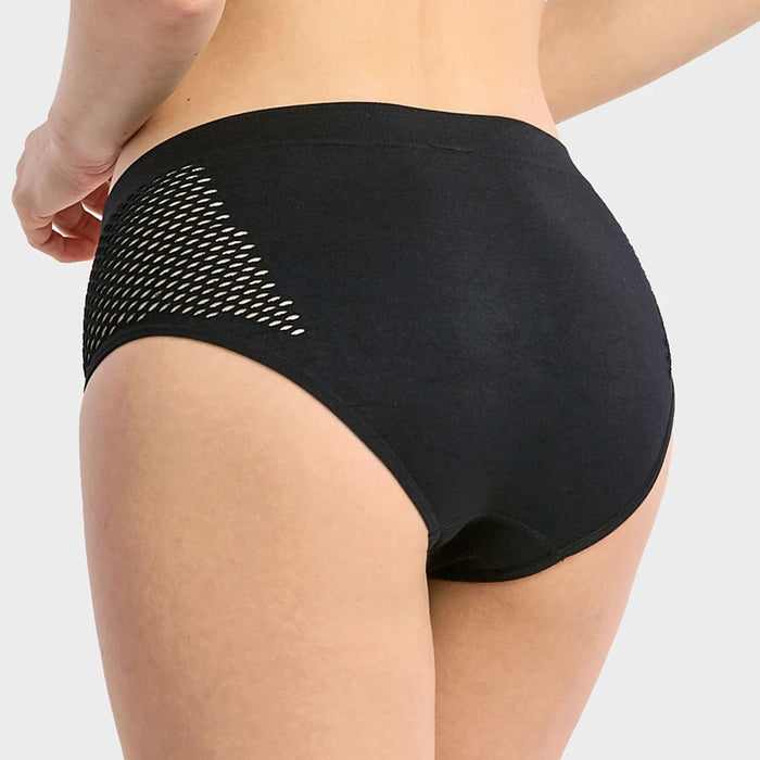 3 Womens Stretch Panties Seamless Bikini Brief Mesh Sexy Hipster Underwear Panty