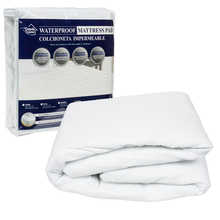 King Bed Waterproof Quilted Mattress Cover Pad Fitted Protector Hypoallergenic