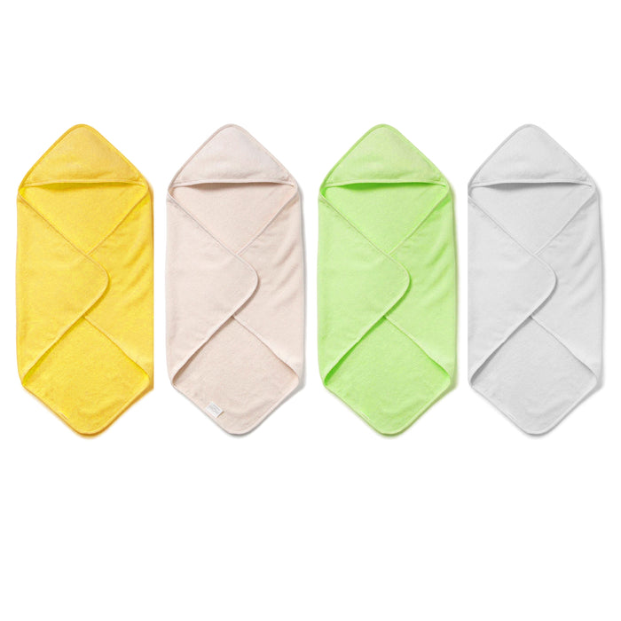 4 Soft Bath Towel Hood Baby Infant Newborn Washcloth Wipe Cloth Swaddle Unisex