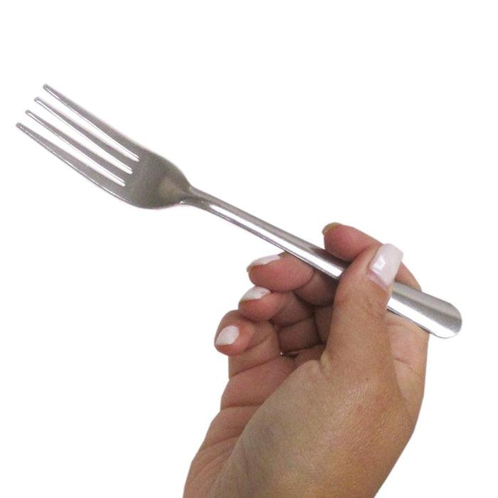 12 Pc Dinner Forks Set Stainless Steel Windsor Cutlery 7" 18/0 Dishwasher Safe