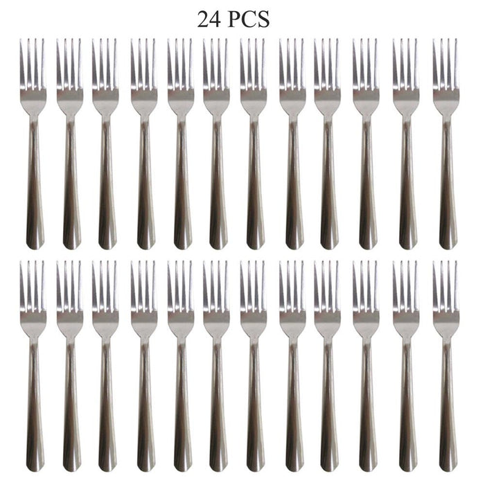 24 Heavy Duty Dinner Forks Stainless Steel Dishwasher Safe Windsor Flatware 7"