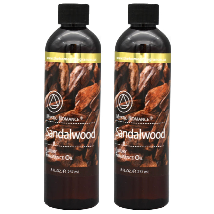 2 X Luxury Fragrance Oil Sandalwood Scent Aromatherapy Therapeutic Diffuser 8oz
