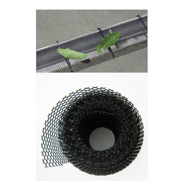 6 Gutter Guard Mesh Rolls 16 Ft X 6In Black Plastic Leafsout  Cover Easy Install