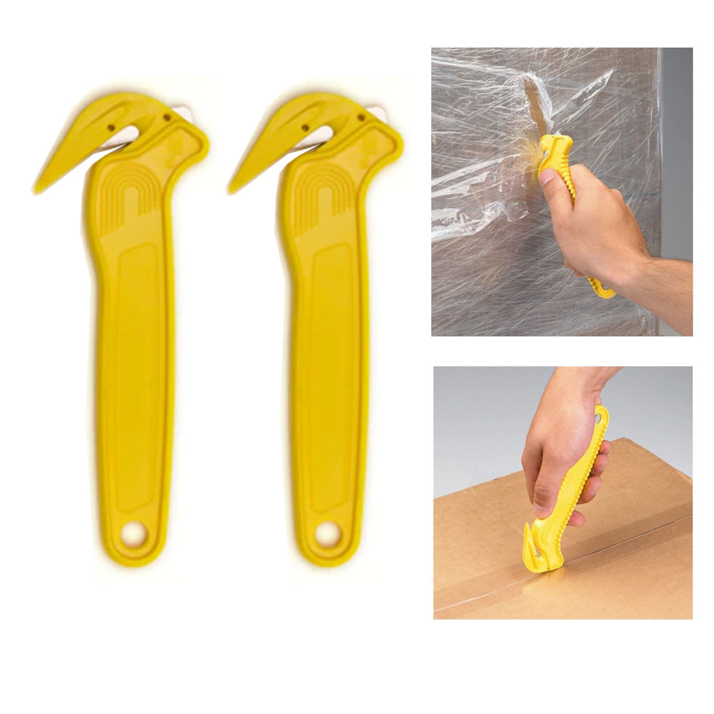 2 X Safety Blade Hook Style Cutter Knife Box Dual Blade Opener Package —  AllTopBargains