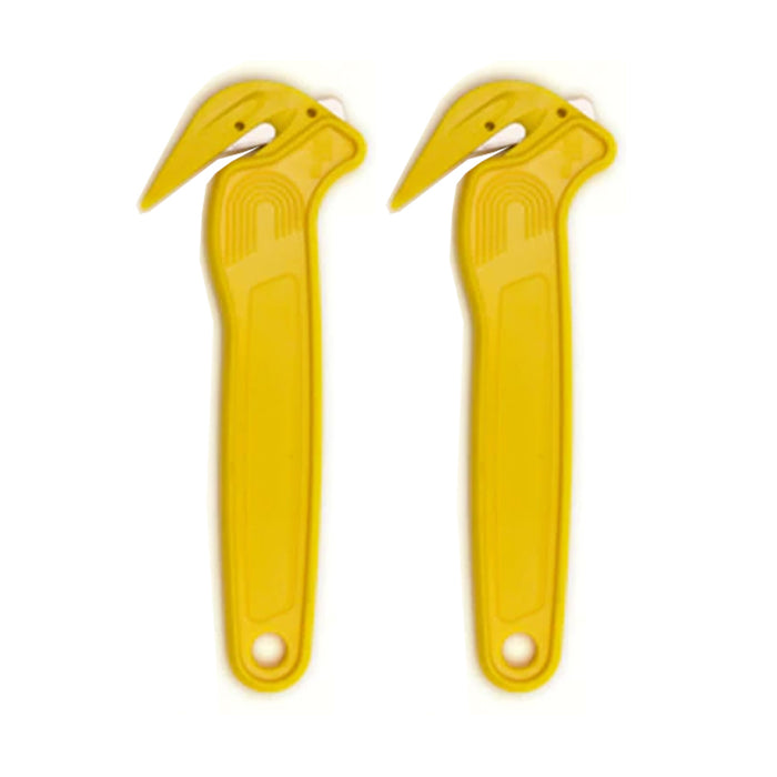 2 X Safety Blade Hook Style Cutter Knife Box Dual Blade Opener
