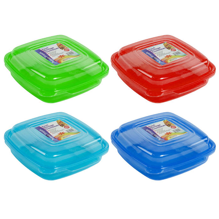 4 Pack Food Storage Containers Microwavable Reusable Box Meal Prep BPA Free Bowl