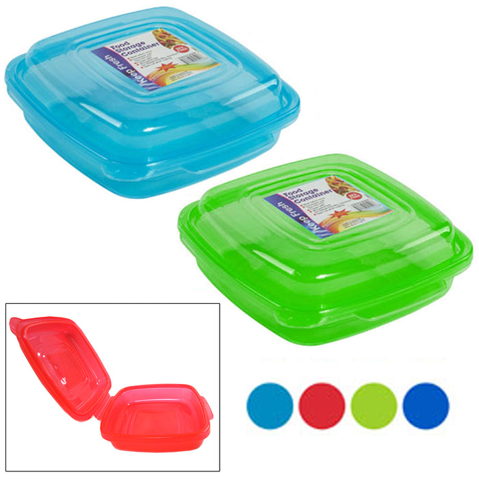2PC Food Storage Container Meal Prep Takeout Tray Microwavable BPA Free Reusable