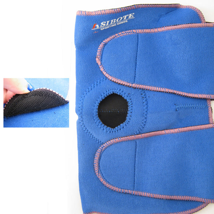 Wrap Around Knee Brace Support Adjustable Knee Open Patella Compression Brace LG