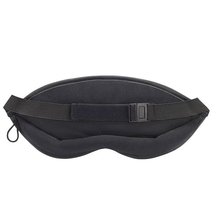 Lewis N Clark Eye Mask Sleep Travel Shade Blindfold Cover Rest Soft Black Care !