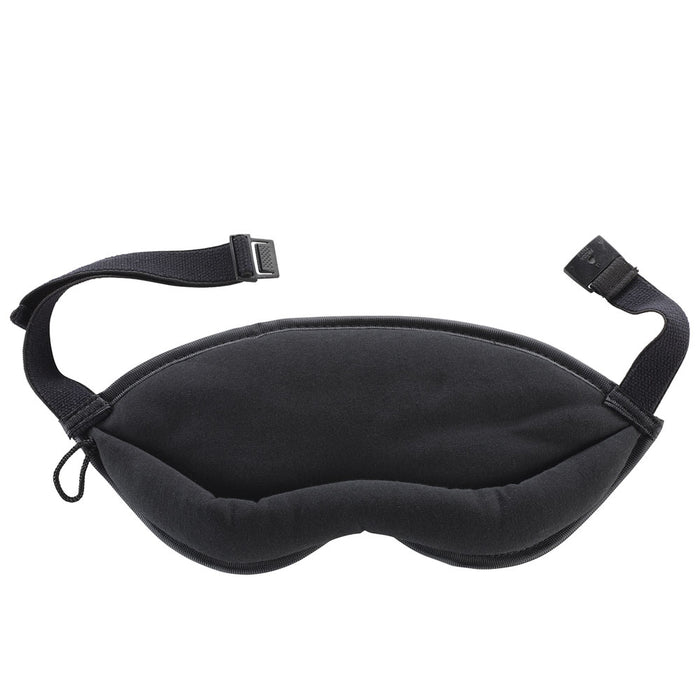 Lewis N Clark Eye Mask Sleep Travel Shade Blindfold Cover Rest Soft Black Care !