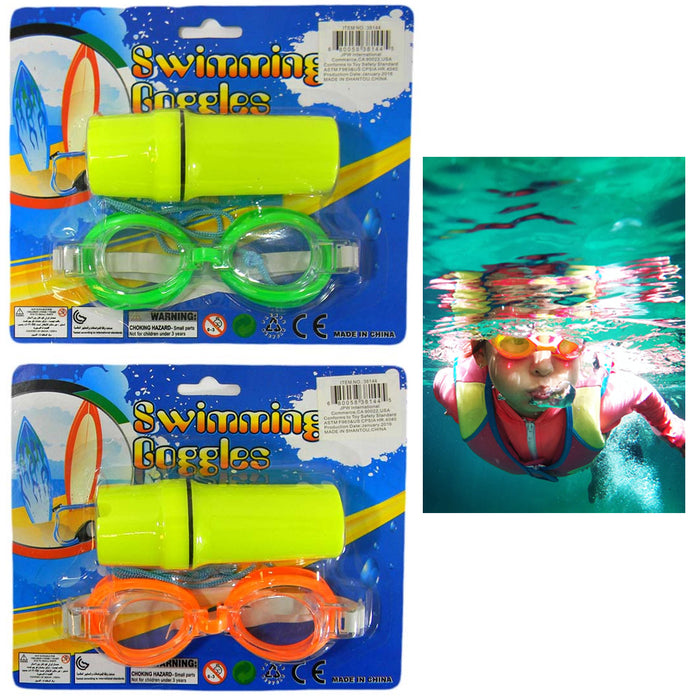 4 Pc Kids Swimming Goggles Swim Glasses Anti Fog Adjustable Straps No Leaking