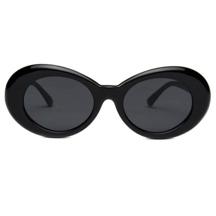 1 White Black Clout Goggles Glasses Vintage Classic Kurt Cobain Sunglass Oval