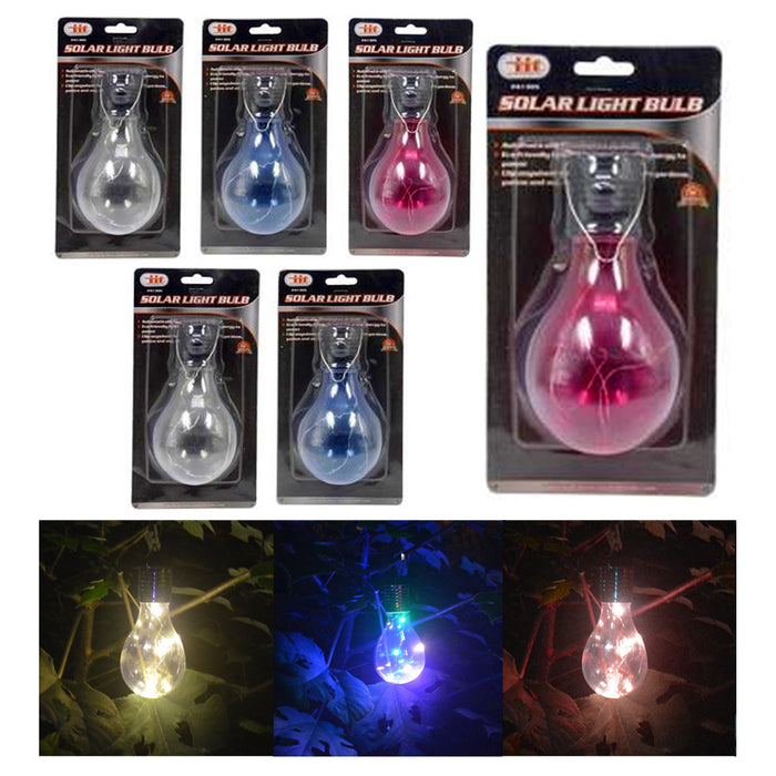 6 Pc Portable Solar Light Bulbs Powered Rechargeable Bulb Light Outdoor Camping