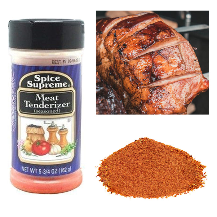 2 Spice Supreme Meat Tenderizer Seasoning 5.75 Oz Jar Cooking Dry Rub Veggies