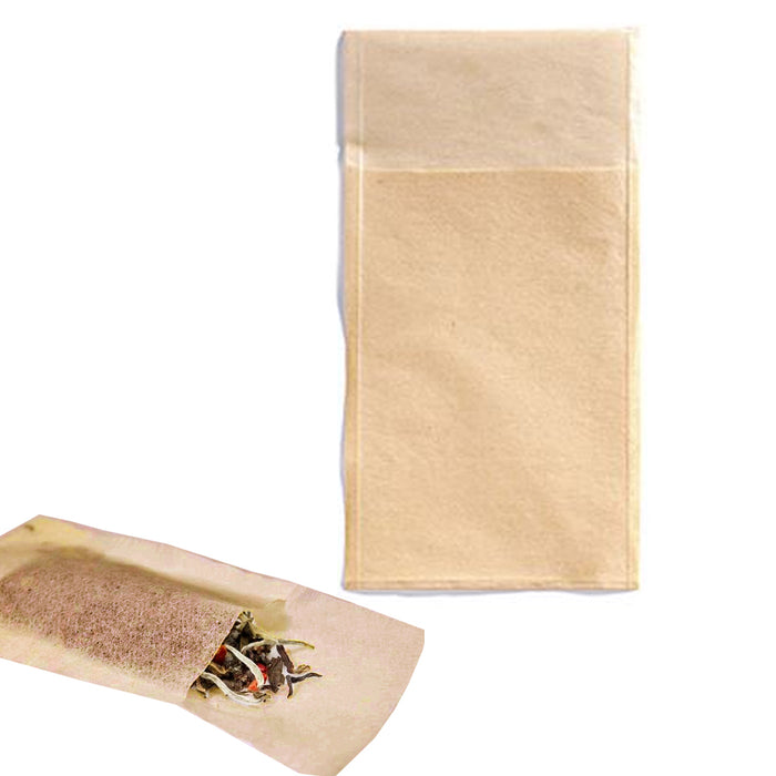 200 Unbleached Tea Filter Bags Disposable Biodegradable for Loose Leaf Sachet