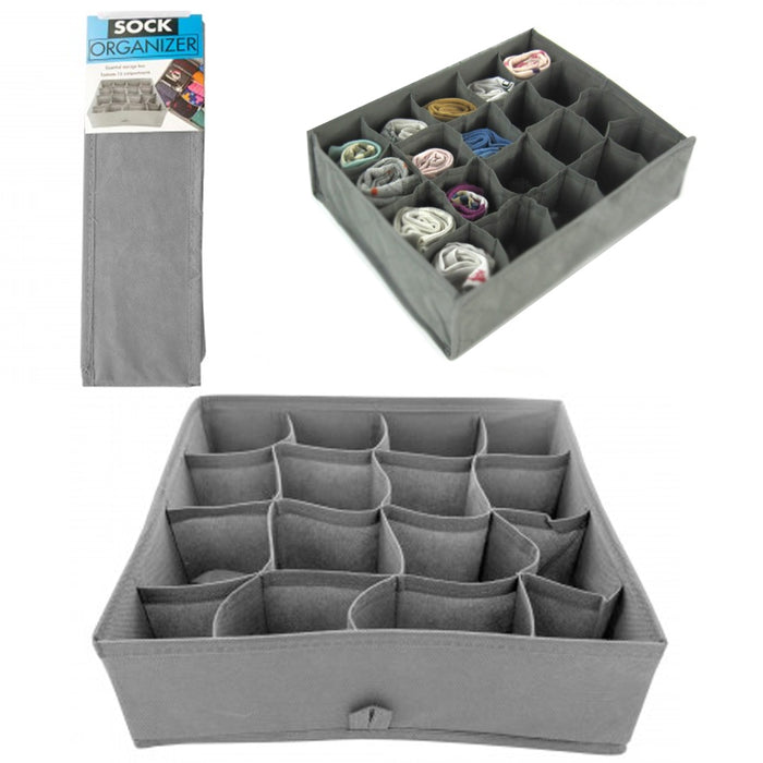 3 Packs Drawer Divider Closet Organizer Box Underwear Clothes Bra Socks Storage
