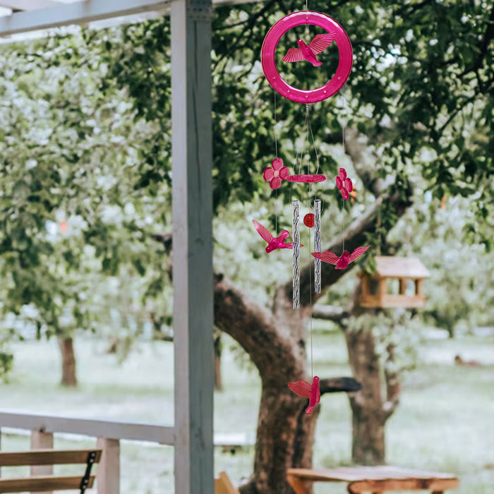 2 Pc Wind Chimes Large Deep Tone Chapel Bells Tubes Outdoor Garden Home Decor