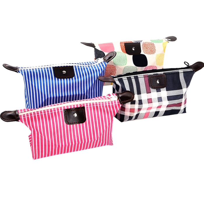 4 Pc Travel Cosmetic Bag Makeup Beauty Case Zip Pouch Toiletry Organizer Holder