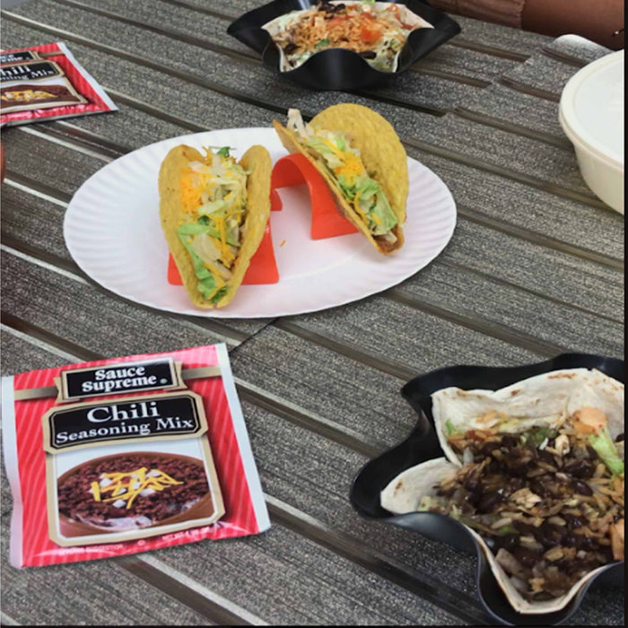 5 X Sauce Supreme Chili Mix Seasoning Spice Powder Packet Flavor Taco Meat Beef