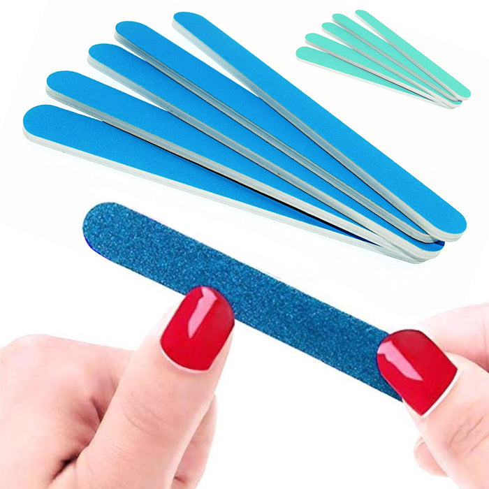 5 Pc Professional Double Sided Manicure Nail File Emery Boards 240 Grit Salon