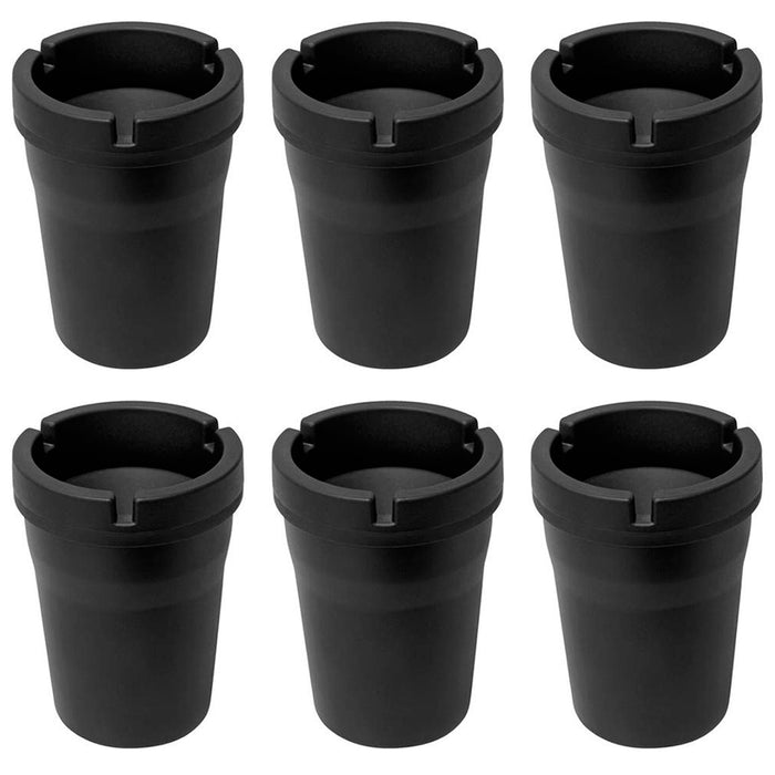 6 Pc Giant Extinguishing Bucket Ashtray Jumbo Ash Tray Smoking Butt Holder Car