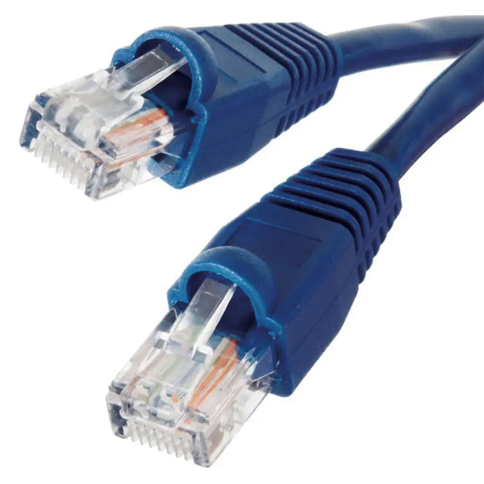 2 Pc 15ft RJ45 Cat5e Patch Cord Cable Ethernet Internet Network LAN Router Blue