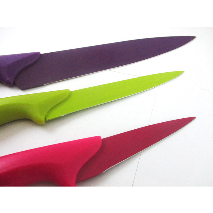 3 Pc Kitchen Knife Set Cutlery Pairing Knives Sharp Blades Stainless Steel New