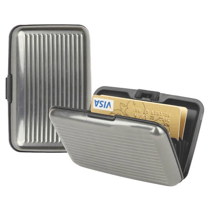 RFID Blocking Aluminum Credit Card Holder Safe Wallet Hard Case Anti Scan Theft